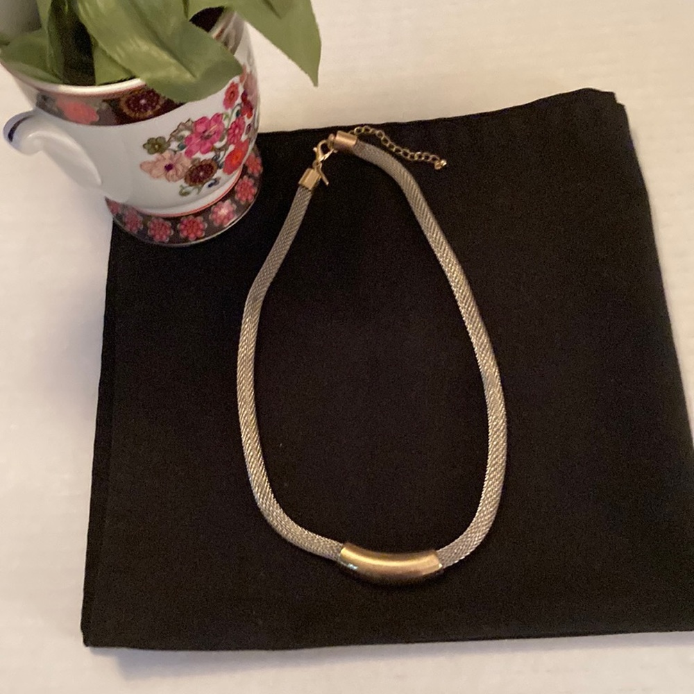 Gold/silver filigree necklace